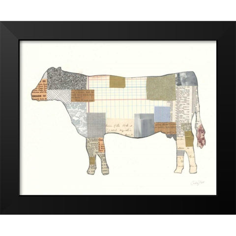 Farm Sweet Farm Element II Black Modern Wood Framed Art Print by Prahl, Courtney