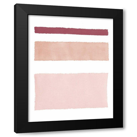 Painted Weaving IV Mesa on White Black Modern Wood Framed Art Print by Rhue, Piper