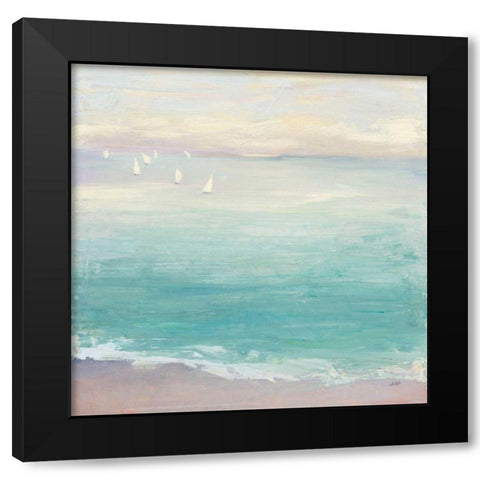 From the Shore Black Modern Wood Framed Art Print by Purinton, Julia