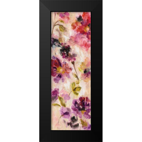 Exuberant Florals II Black Modern Wood Framed Art Print by Vassileva, Silvia