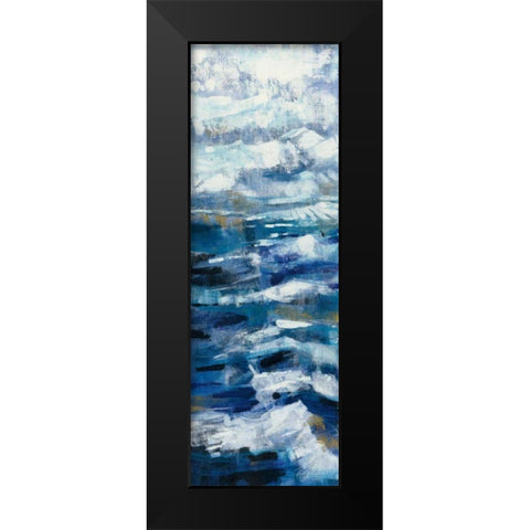 Above the Mountains I Black Modern Wood Framed Art Print by Vassileva, Silvia