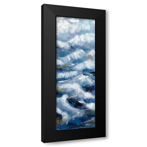 Above the Mountains II Black Modern Wood Framed Art Print by Vassileva, Silvia