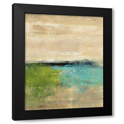 Spring Valley II Black Modern Wood Framed Art Print with Double Matting by Vassileva, Silvia
