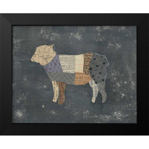 From the Butcher Elements 19 Black Modern Wood Framed Art Print by Prahl, Courtney
