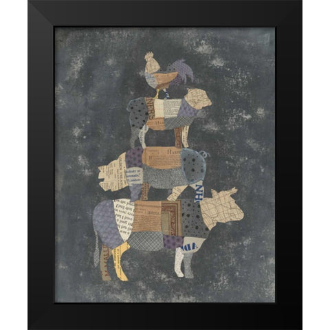 From the Butcher X Black Modern Wood Framed Art Print by Prahl, Courtney