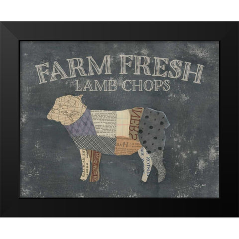 From the Butcher Elements 19 Black Modern Wood Framed Art Print by Prahl, Courtney
