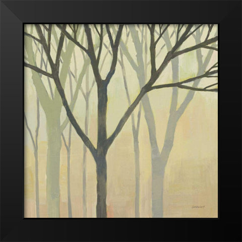 Spring Trees II Black Modern Wood Framed Art Print by Lovell, Kathrine
