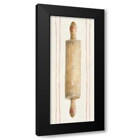 Floursack Kitchen I Black Modern Wood Framed Art Print by Nai, Danhui