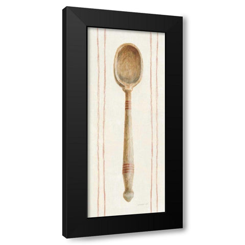 Floursack Kitchen III Black Modern Wood Framed Art Print with Double Matting by Nai, Danhui