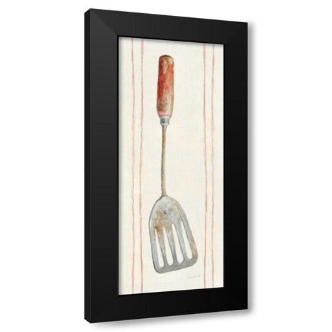 Floursack Kitchen IV Black Modern Wood Framed Art Print with Double Matting by Nai, Danhui