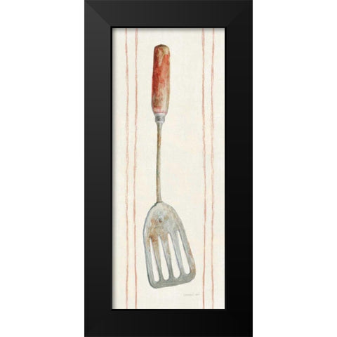 Floursack Kitchen IV Black Modern Wood Framed Art Print by Nai, Danhui