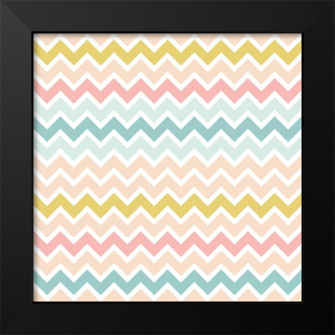 Baby Quilt Pattern 2 Black Modern Wood Framed Art Print by Grove, Beth