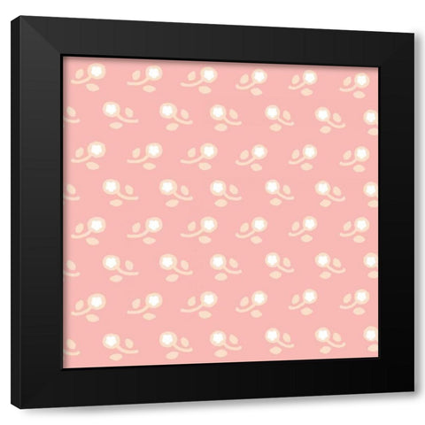 Baby Quilt Pattern 5 Black Modern Wood Framed Art Print with Double Matting by Grove, Beth