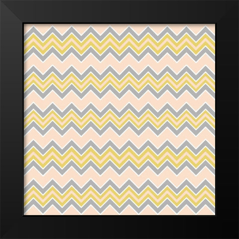 Baby Quilt Pattern 8 Black Modern Wood Framed Art Print by Grove, Beth