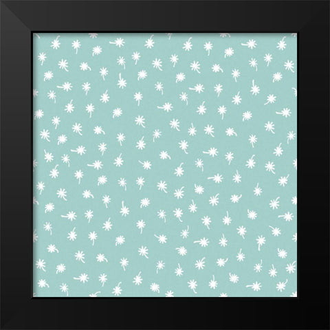 Baby Quilt Pattern 10 Black Modern Wood Framed Art Print by Grove, Beth