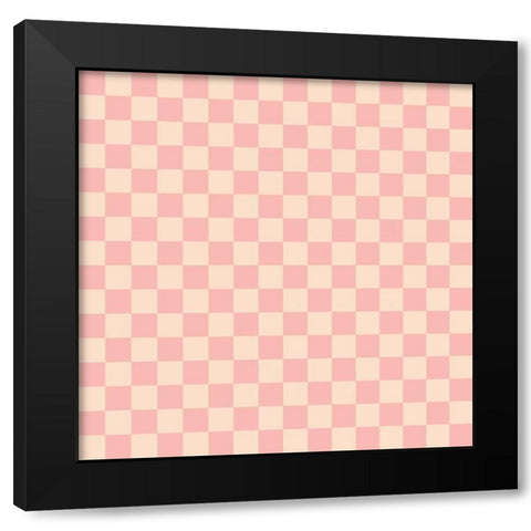 Baby Quilt Pattern 15 Black Modern Wood Framed Art Print with Double Matting by Grove, Beth