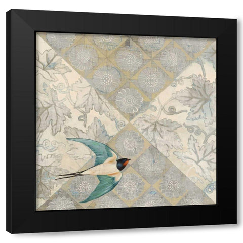Sundown Black Modern Wood Framed Art Print with Double Matting by Lovell, Kathrine