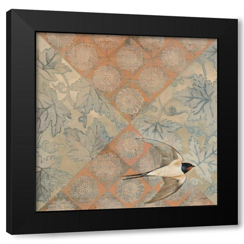Sundown Black Modern Wood Framed Art Print with Double Matting by Lovell, Kathrine