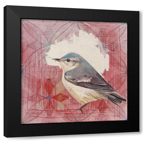 Cerulean Warbler Black Modern Wood Framed Art Print by Lovell, Kathrine