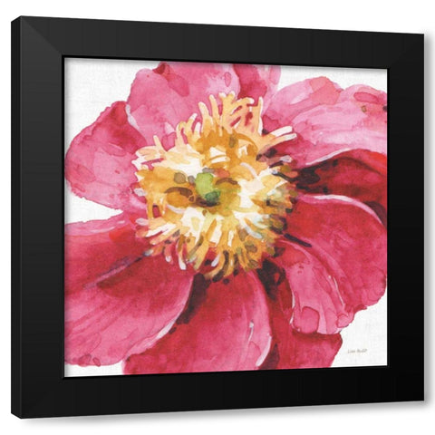 Pink Garden VI Black Modern Wood Framed Art Print with Double Matting by Audit, Lisa