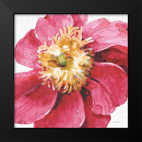 Pink Garden VI Black Modern Wood Framed Art Print by Audit, Lisa