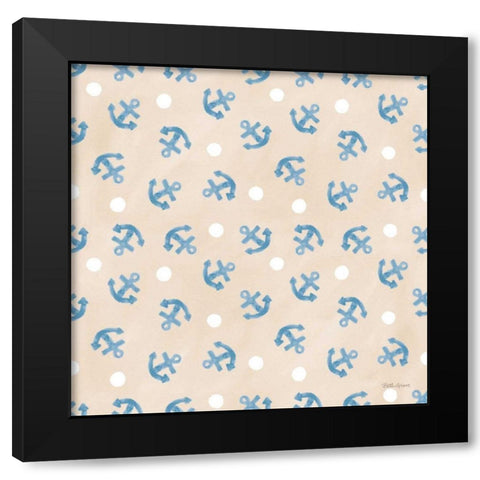 Coastal Baby Pattern XIX Black Modern Wood Framed Art Print by Grove, Beth