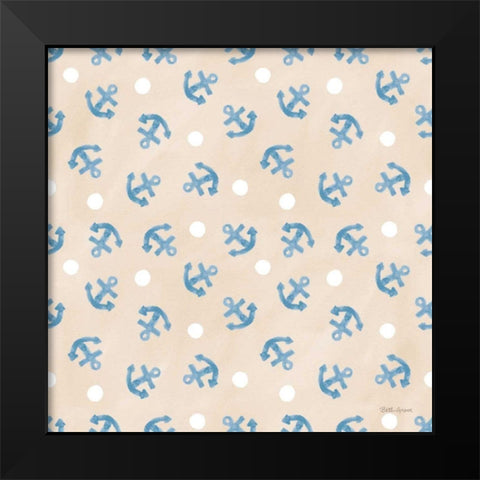 Coastal Baby Pattern XIX Black Modern Wood Framed Art Print by Grove, Beth