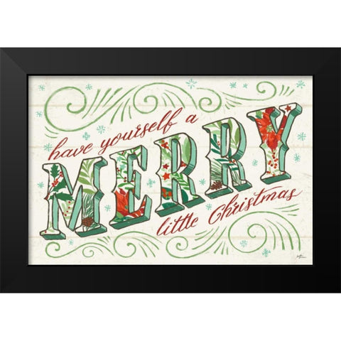 Holiday Joy I Black Modern Wood Framed Art Print by Penner, Janelle