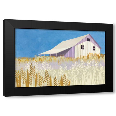 Wheat Fields Black Modern Wood Framed Art Print with Double Matting by Tillmon, Avery