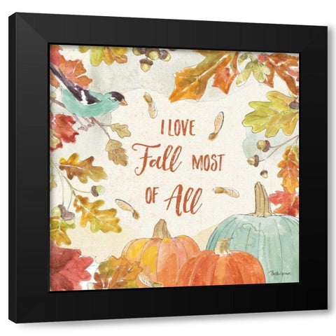 Falling for Fall III Black Modern Wood Framed Art Print by Grove, Beth