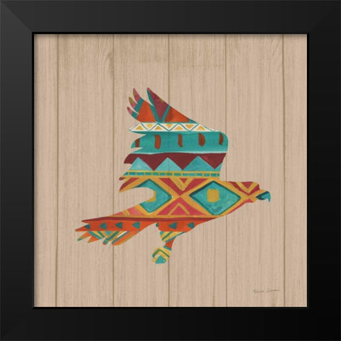 Southwestern Vibes III on Walnut Black Modern Wood Framed Art Print by Zaman, Farida