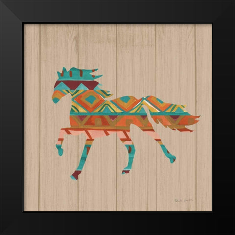 Southwestern Vibes IV on Walnut Black Modern Wood Framed Art Print by Zaman, Farida