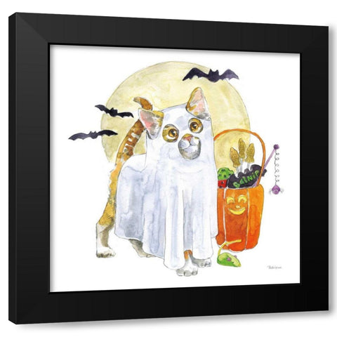 Halloween Pets V Black Modern Wood Framed Art Print by Grove, Beth