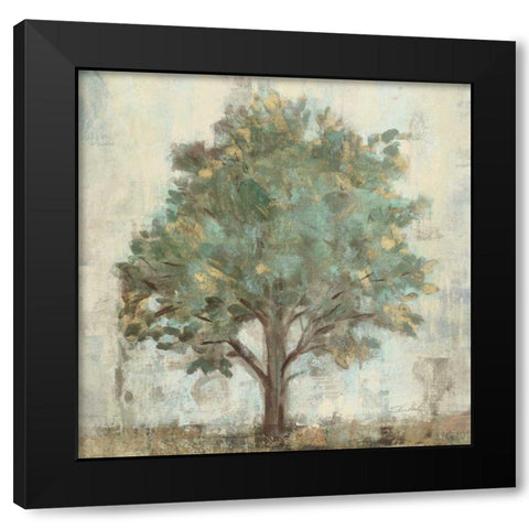 Verdi Trees I Black Modern Wood Framed Art Print by Vassileva, Silvia