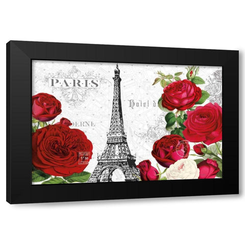 Rouge Paris I Black Modern Wood Framed Art Print by Pertiet, Katie