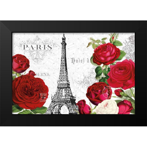 Rouge Paris I Black Modern Wood Framed Art Print by Pertiet, Katie