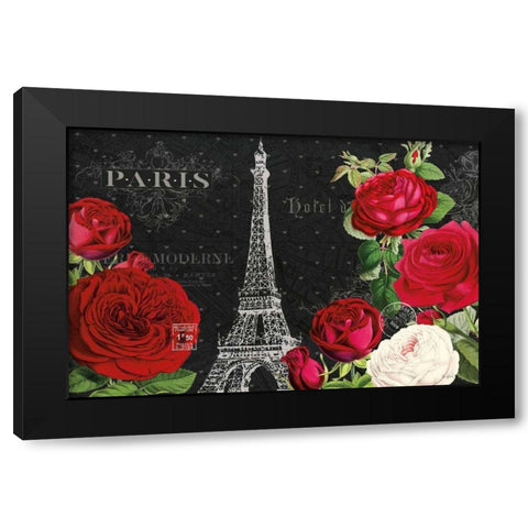 Rouge Paris I Black Black Modern Wood Framed Art Print with Double Matting by Pertiet, Katie