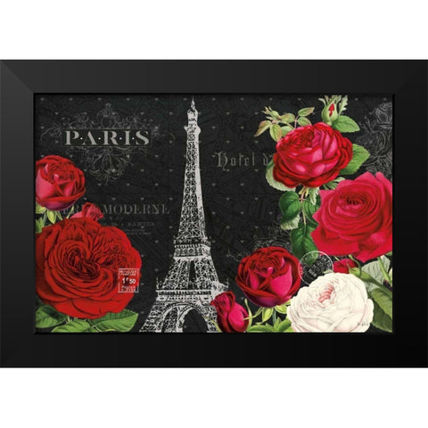 Rouge Paris I Black Black Modern Wood Framed Art Print by Pertiet, Katie