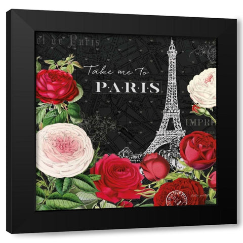 Rouge Paris III Black Black Modern Wood Framed Art Print with Double Matting by Pertiet, Katie
