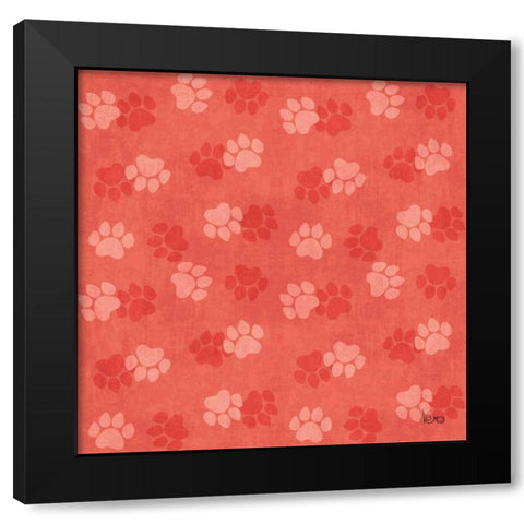Otomi Cats Step 05B Black Modern Wood Framed Art Print by Charron, Veronique