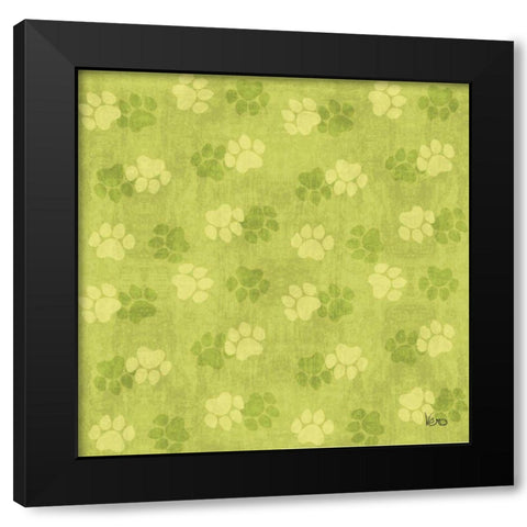 Otomi Cats Step 05C Black Modern Wood Framed Art Print by Charron, Veronique