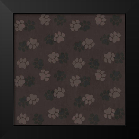 Otomi Cats Step 05B Neutral Black Modern Wood Framed Art Print by Charron, Veronique