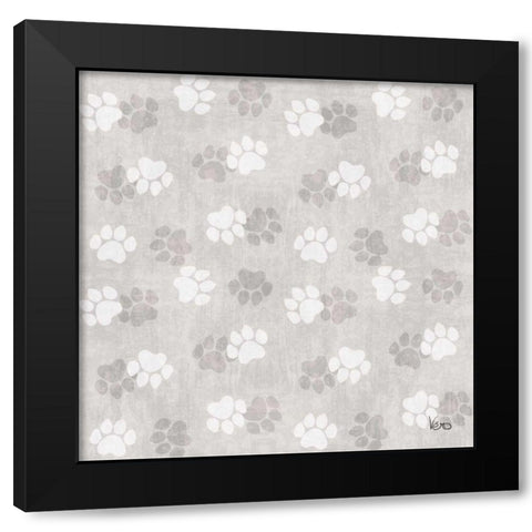 Otomi Cats Step 05C Neutral Black Modern Wood Framed Art Print by Charron, Veronique
