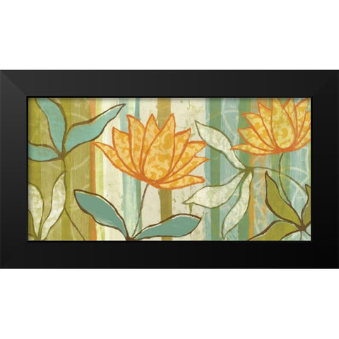 Isabellas Garden Black Modern Wood Framed Art Print by Adams, Sarah