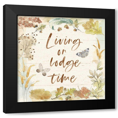 Woodland Wreath VI Black Modern Wood Framed Art Print by Grove, Beth
