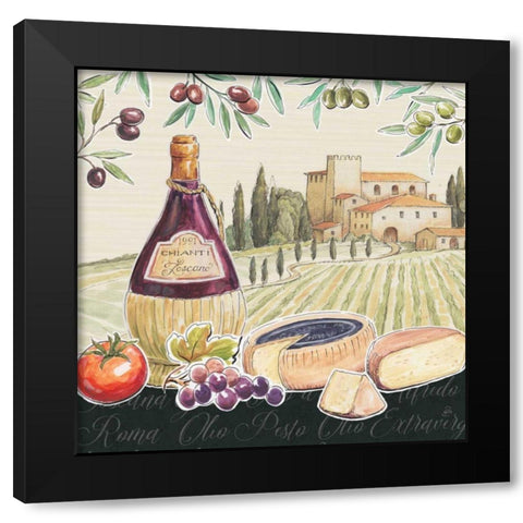 Tuscan Flavor II Black Modern Wood Framed Art Print with Double Matting by Brissonnet, Daphne