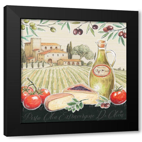 Tuscan Flavor III Black Modern Wood Framed Art Print by Brissonnet, Daphne