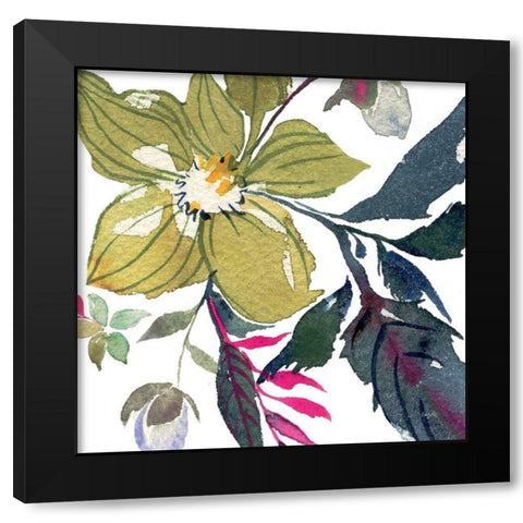 Hellebore Ya Doing I Black Modern Wood Framed Art Print by Rice, Kristy