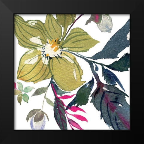 Hellebore Ya Doing I Black Modern Wood Framed Art Print by Rice, Kristy