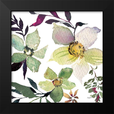Hellebore Ya Doing III Black Modern Wood Framed Art Print by Rice, Kristy